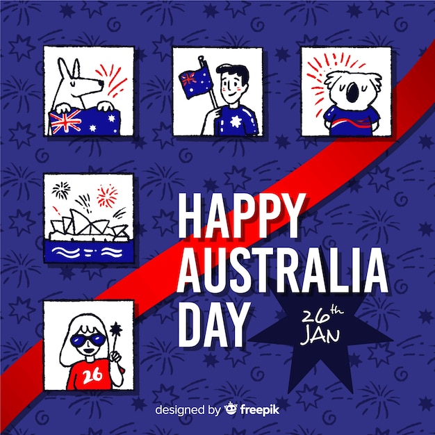 Vector gratuito día de australia