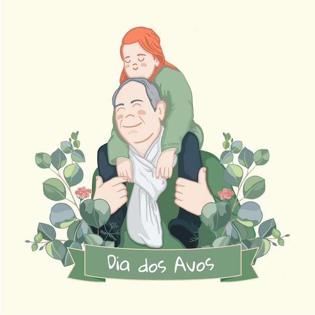 Dia dos avós con abuelo