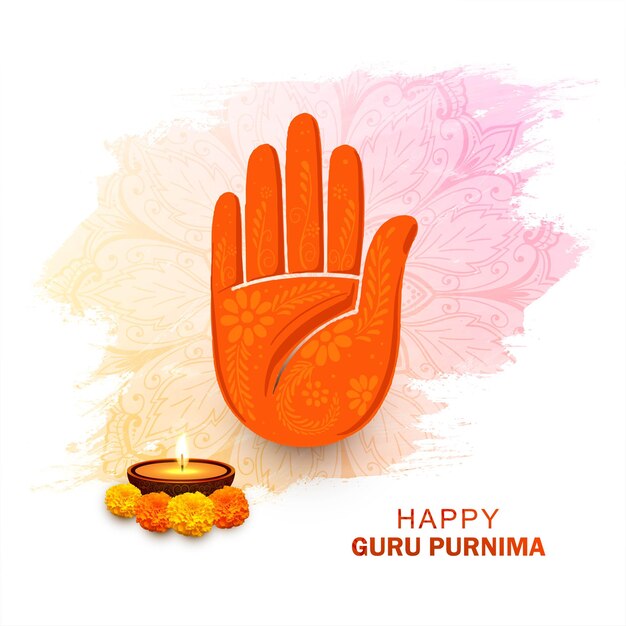 Día de Guru Purnima en honor de la celebración de los antecedentes