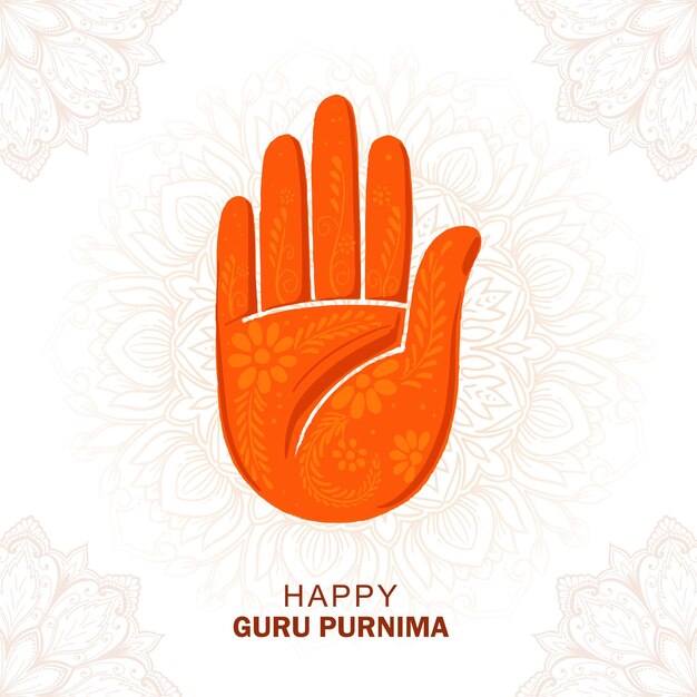 Día de Guru Purnima en honor de la celebración de los antecedentes