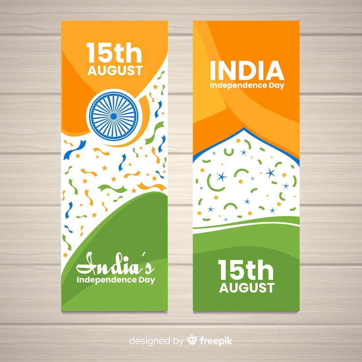 Vector gratuito día de la independencia de india