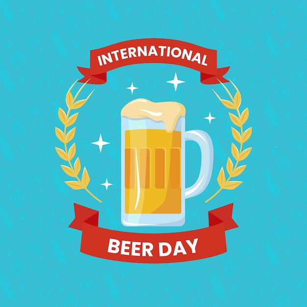 Día internacional de la cerveza con cerveza