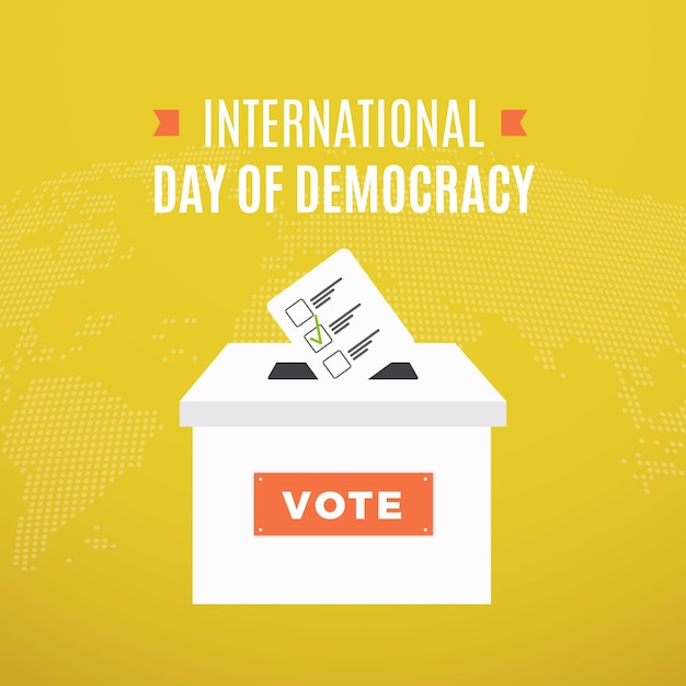 Vector gratuito dia internacional de la democracia