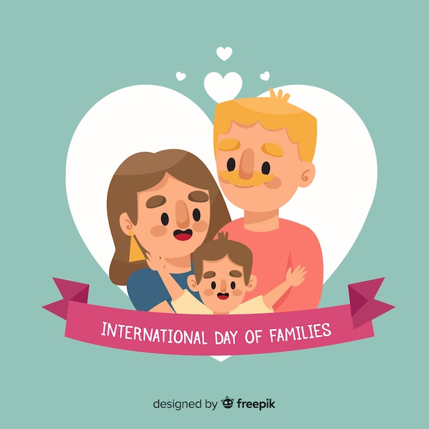 Vector gratuito día internacional de las familias