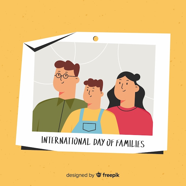 Vector gratuito día internacional de las familias