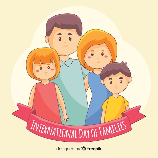 Vector gratuito día internacional de las familias