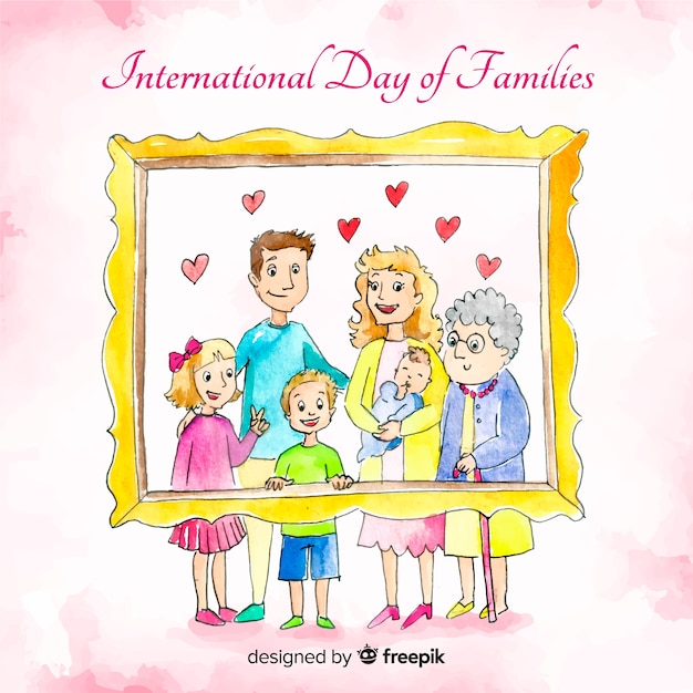Vector gratuito día internacional de las familias