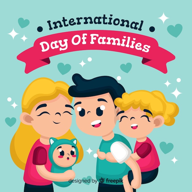 Vector gratuito día internacional de las familias