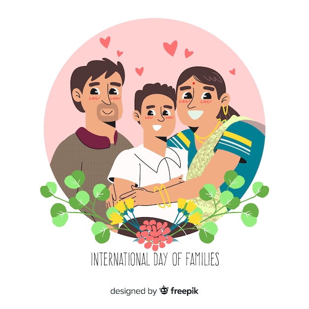 Vector gratuito día internacional de las familias