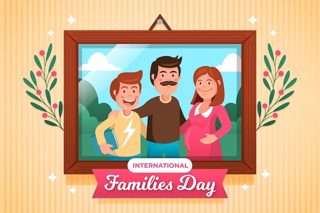 Vector gratuito dia internacional de las familias