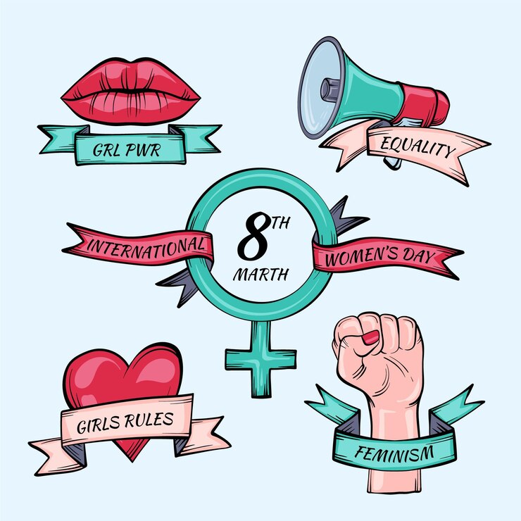 Vector gratuito el día internacional de la mujer