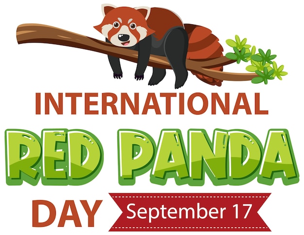 Día internacional del panda rojo el 17 de septiembre