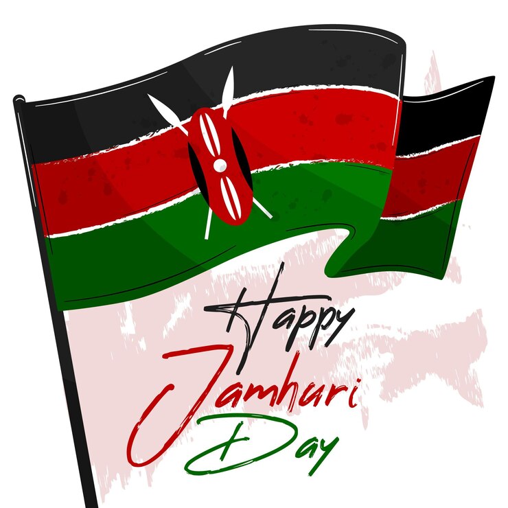 Vector gratuito día de jamhuri pintado a mano