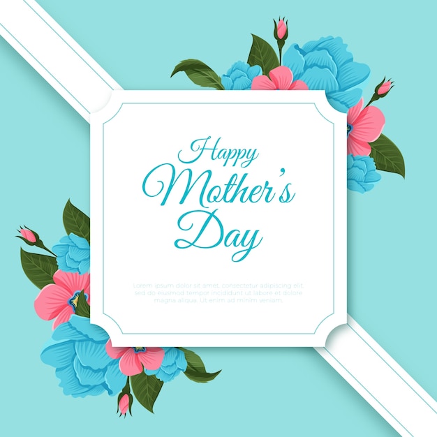 Día de la madre floral