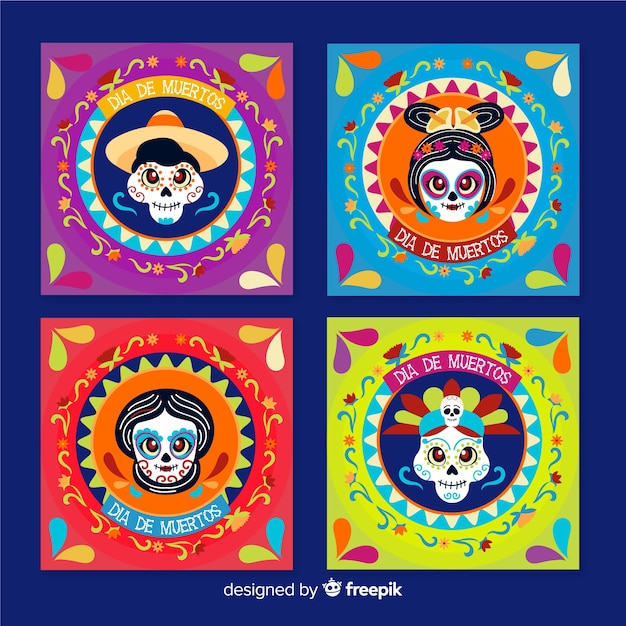 Dia de muertos instagram post collection