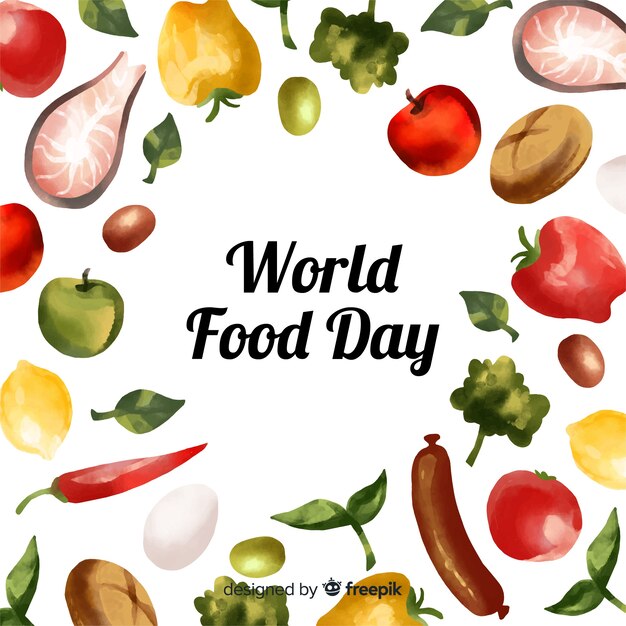 Día mundial de la acuarela de la comida