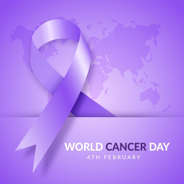 Día mundial del cáncer realista