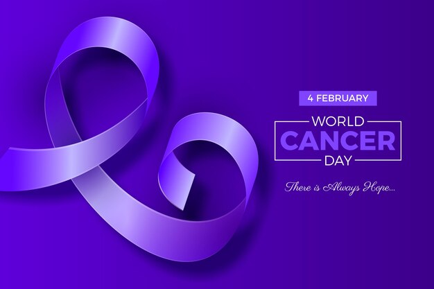 Día mundial del cáncer realista