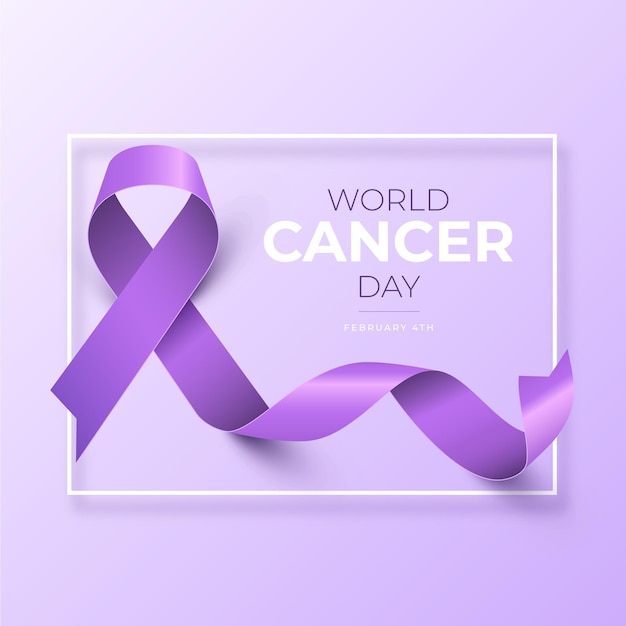 Día mundial del cáncer realista