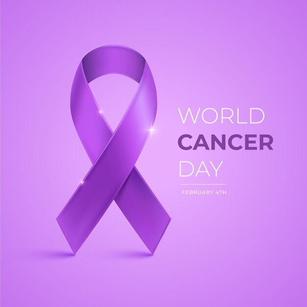 Día mundial del cáncer realista