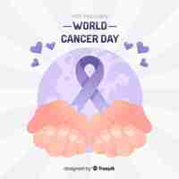 Vector gratuito día mundial del cancer