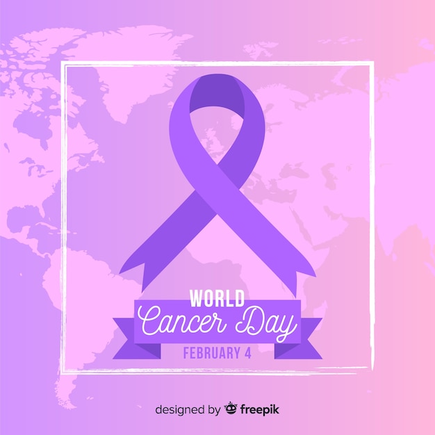 Vector gratuito día mundial del cancer