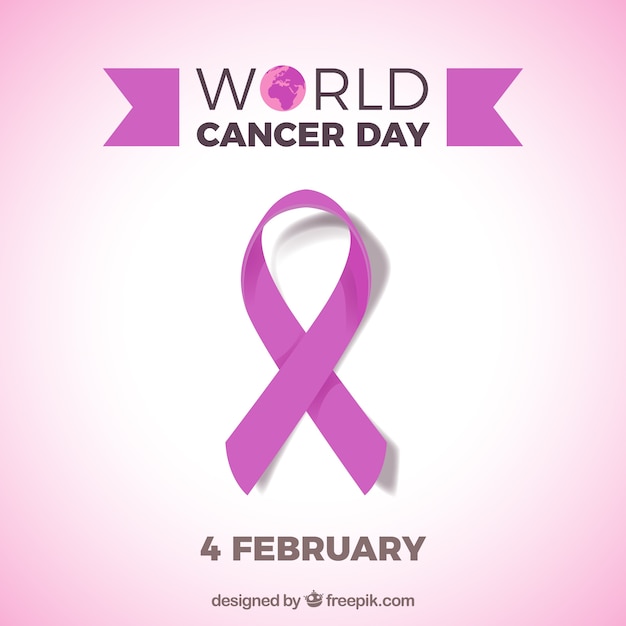 Vector gratuito día mundial contra el cáncer