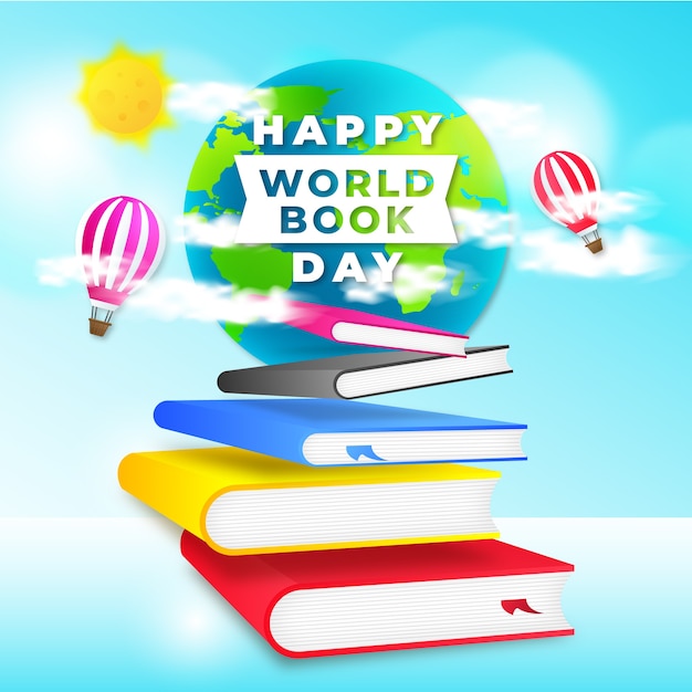 Día mundial del libro con saludo