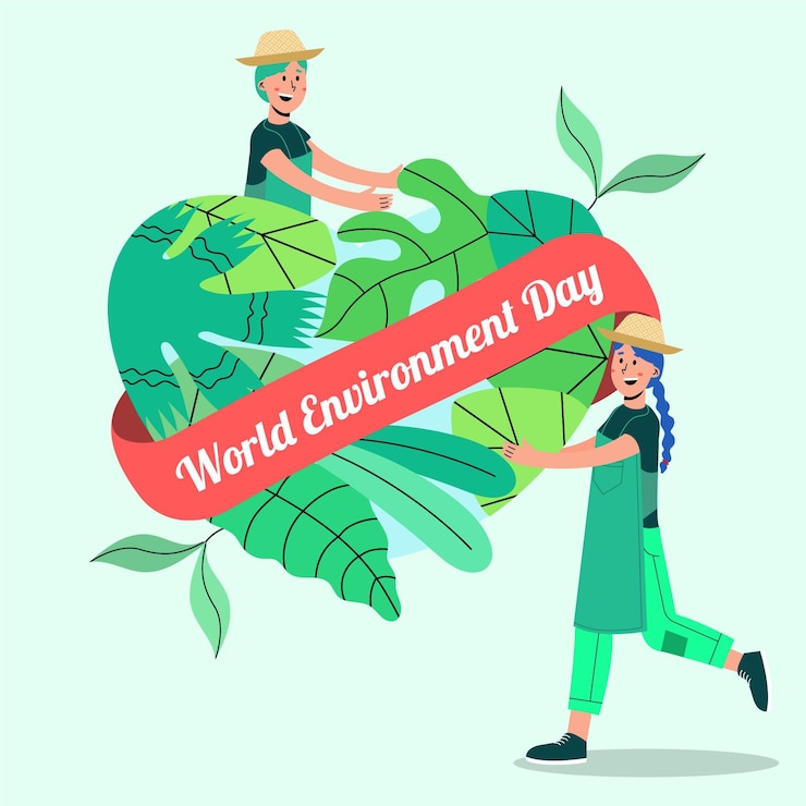Vector gratuito día mundial del medio ambiente plano orgánico salva el planeta ilustración