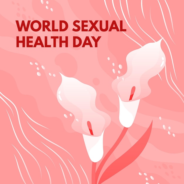 Vector gratuito día mundial de la salud sexual con alcatraces