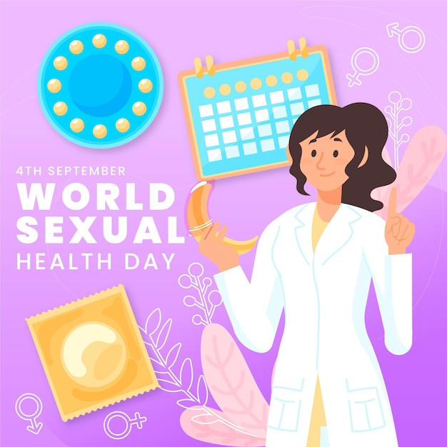 Día mundial de la salud sexual con el médico.