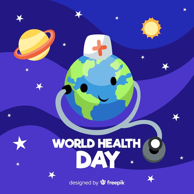 Vector gratuito día mundial de la salud