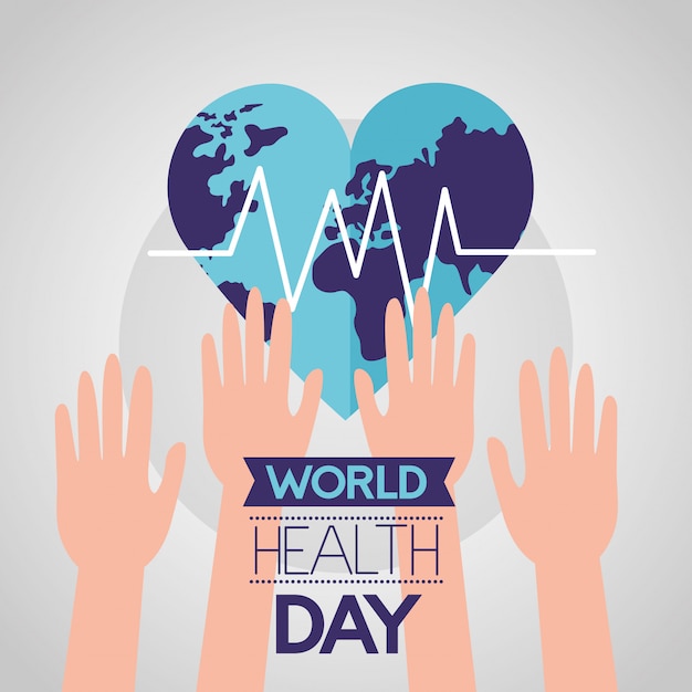 Vector gratuito día mundial de la salud