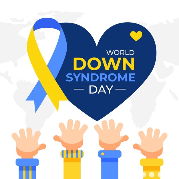 Día mundial del síndrome de down plano
