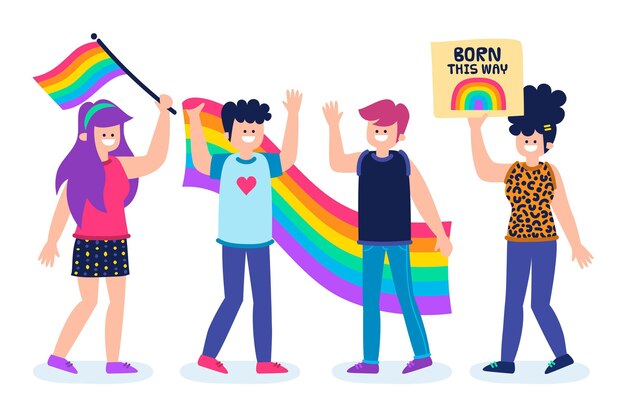 Día del orgullo, gente