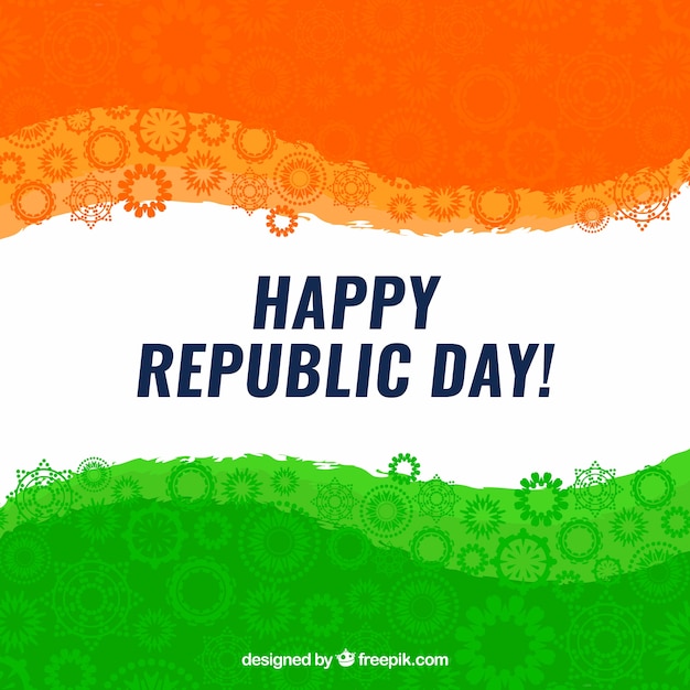 Vector gratuito día de la república de india