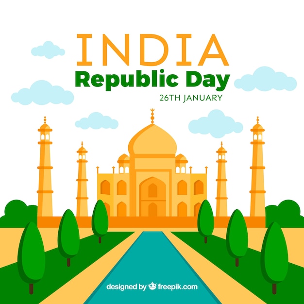 Vector gratuito día de la república de india