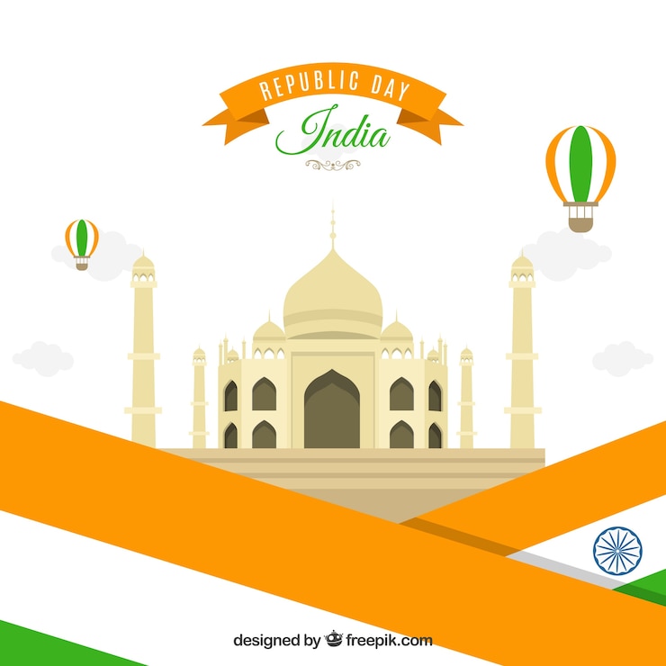 Vector gratuito día de la república de india