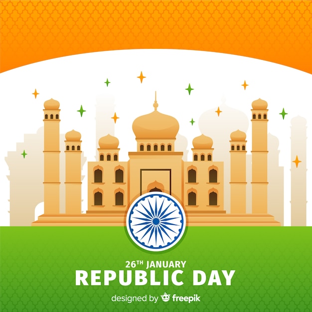 Vector gratuito día de la república de la india