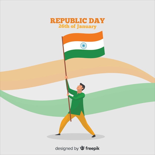 Vector gratuito día de la república de la india