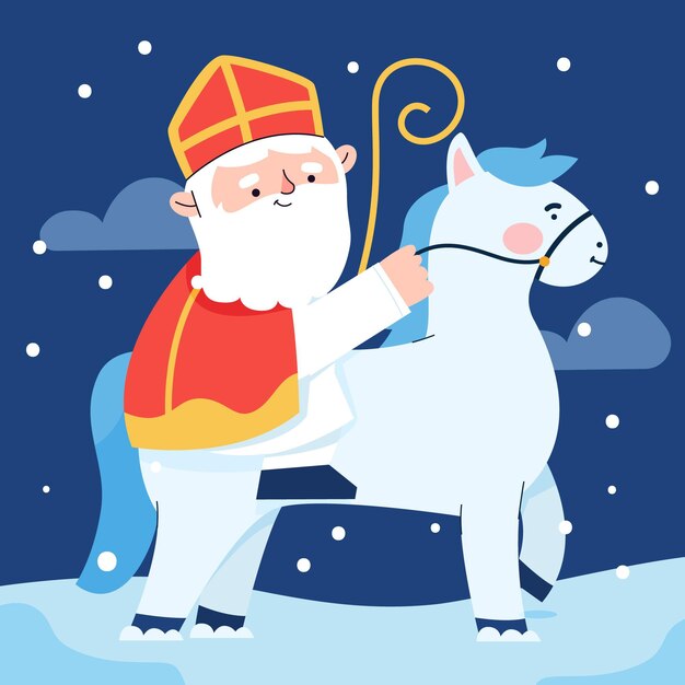 Día de San Nicolás ilustrado