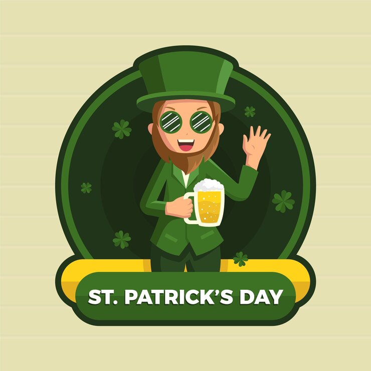 Vector gratuito día de san patricio en diseño plano
