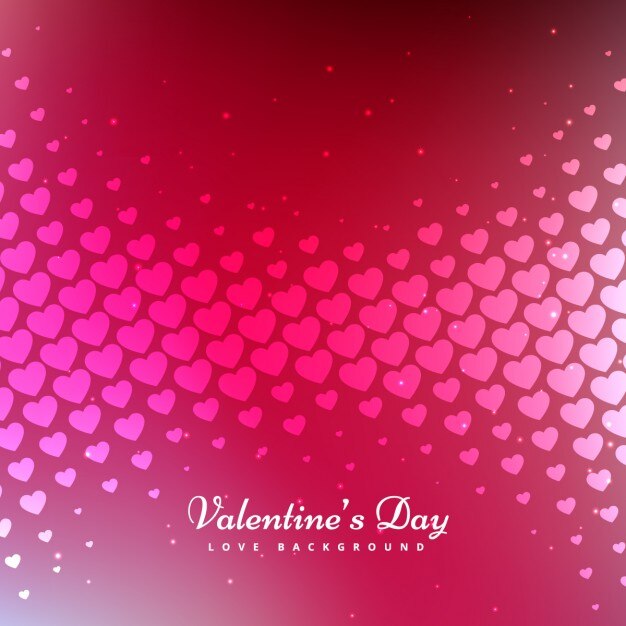 Día de San Valentín fondo de color rosa
