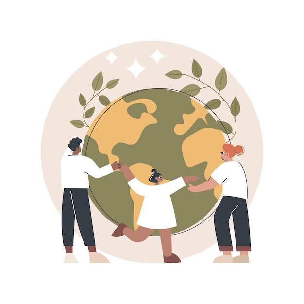 Día de la Tierra con niña