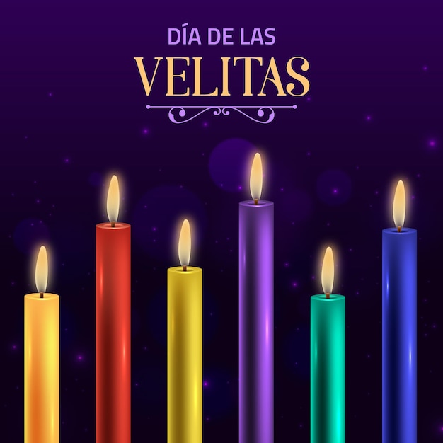Día de las velitas realista