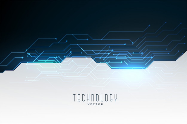 Vector gratuito diagrama de circuito de tecnología