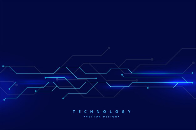 Diagrama de líneas de circuito de tecnología digital
