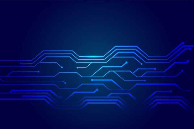 Diagrama de líneas de circuito de tecnología futurista