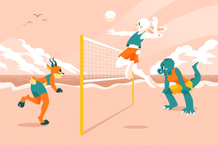 Vector gratuito dibujado a mano animales salvajes haciendo ilustración de actividades humanas
