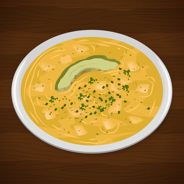 Dibujado a mano deliciosa ilustración de locro
